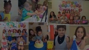 Birthday party collage