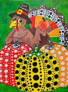 Kusama inspired Turkey for Thanksgiving